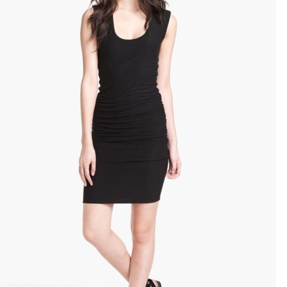 James Perse Ruched Sleeveless Dress